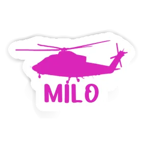 Milo Sticker Helicopter Image