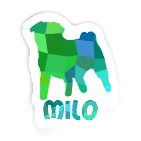 Pug Sticker Milo Image