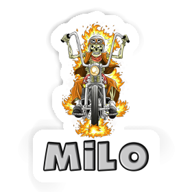 Sticker Milo Motorcycle Rider Image