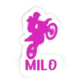 Motocross Rider Sticker Milo Image