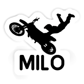 Motocross Rider Sticker Milo Image