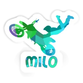 Motocross Rider Sticker Milo Image