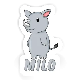 Sticker Milo Rhinoceros Image