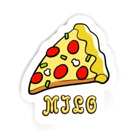 Milo Sticker Slice of Pizza Image