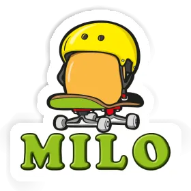 Skateboard Egg Sticker Milo Image