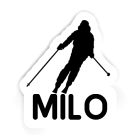 Skier Sticker Milo Image