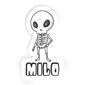 Milo Sticker Skeleton Image