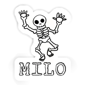 Sticker Milo Skeleton Image