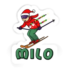 Milo Sticker Skier Image