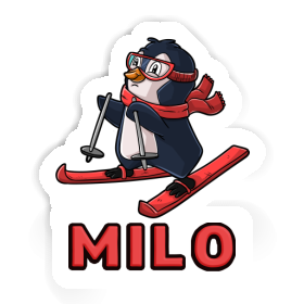 Skier Sticker Milo Image