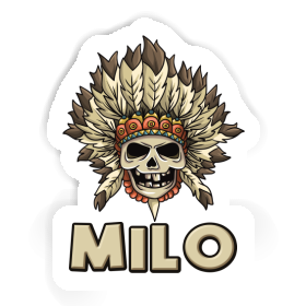 Kids Skull Sticker Milo Image