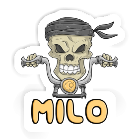 Sticker Motorcycle Rider Milo Image