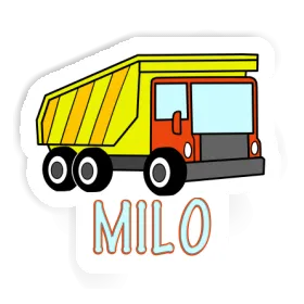 Sticker Milo Dump Truck Image