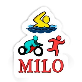 Autocollant Milo Triathlète Image