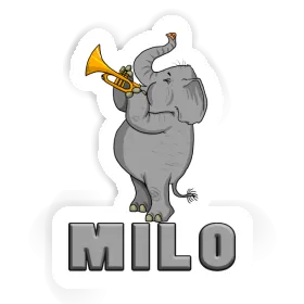 Milo Sticker Trumpet Elephant Image