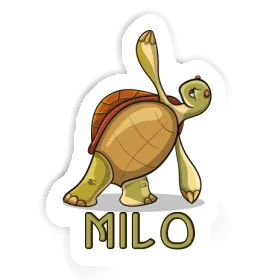 Sticker Yoga Turtle Milo Image