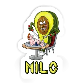 Sticker Avocado Milo Image