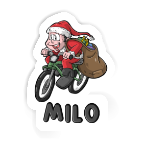 Milo Sticker Bicycle Rider Image