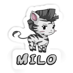 Zebra Sticker Milo Image