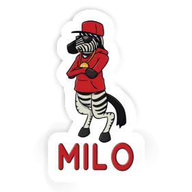 Zebra Sticker Milo Image