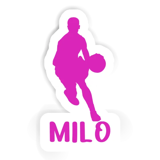 Basketball Player Sticker Milo Notebook Image