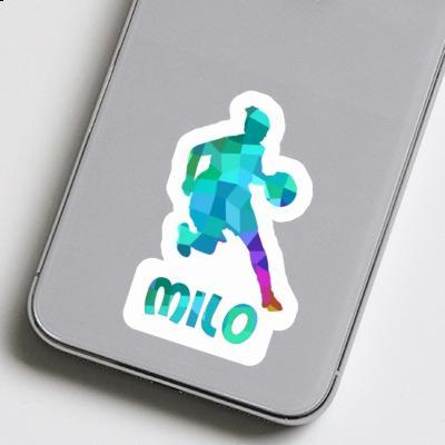 Milo Sticker Basketball Player Notebook Image