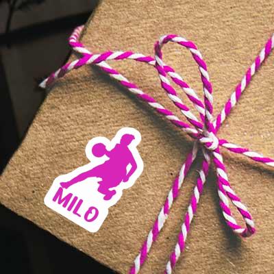 Joueuse de basket-ball Autocollant Milo Gift package Image