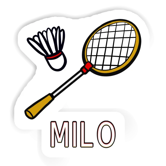 Badminton Racket Sticker Milo Image