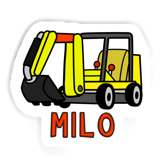 Sticker Milo Mini-Excavator Notebook Image