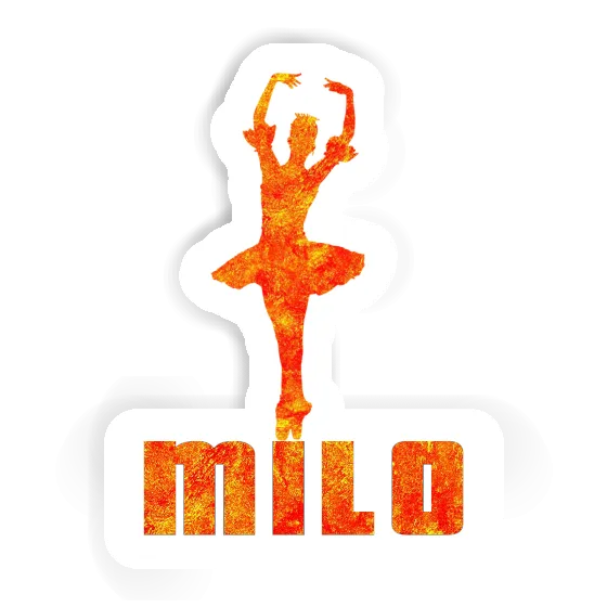 Sticker Milo Ballerina Laptop Image