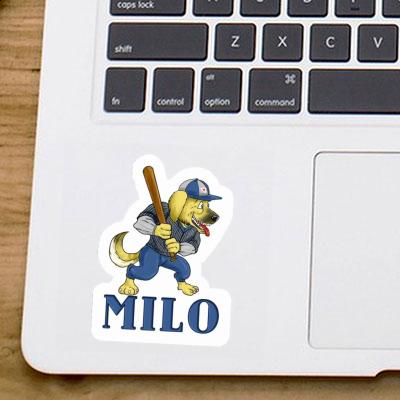 Sticker Baseball Dog Milo Gift package Image