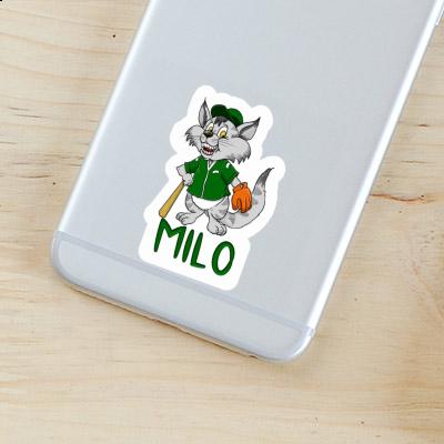 Sticker Baseball Cat Milo Gift package Image