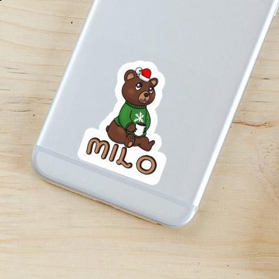 Milo Sticker Christmas Bear Gift package Image