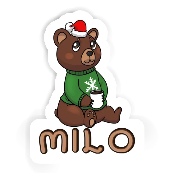 Milo Sticker Christmas Bear Notebook Image