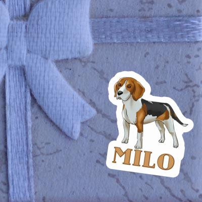 Autocollant Beagle Milo Notebook Image