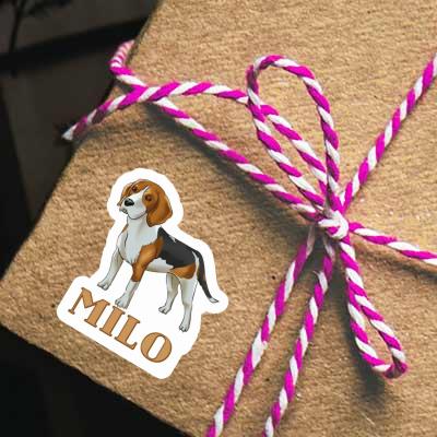 Sticker Beagle Dog Milo Laptop Image