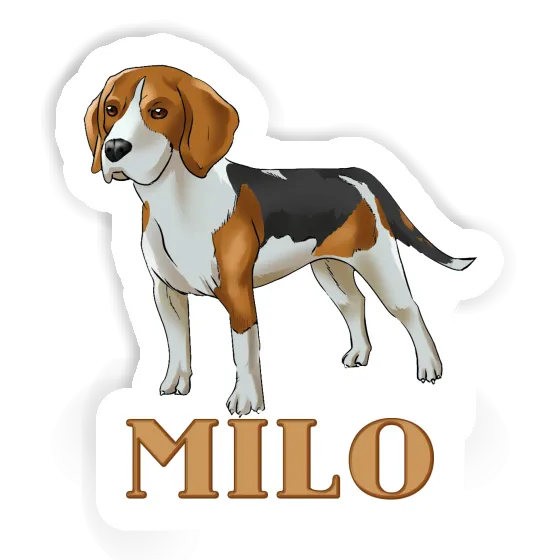 Sticker Beagle Dog Milo Image