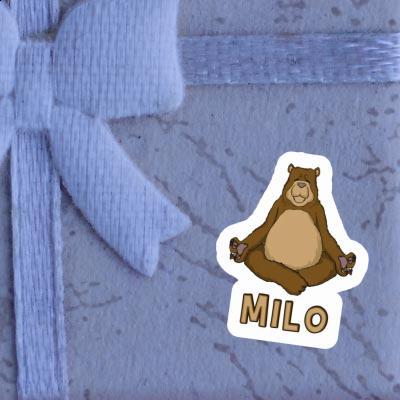 Milo Sticker Yoga Bear Notebook Image