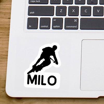 Autocollant Vététiste Milo Laptop Image