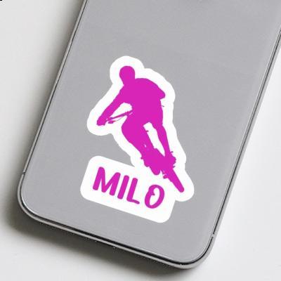 Biker Sticker Milo Notebook Image