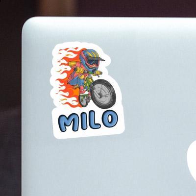 Sticker Biker Milo Laptop Image