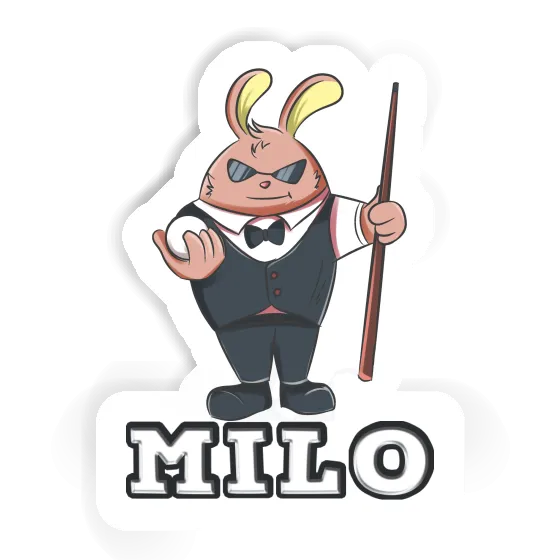 Milo Sticker Billiard Player Laptop Image