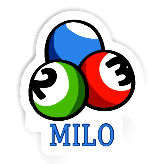 Milo Autocollant Boule de billard Laptop Image