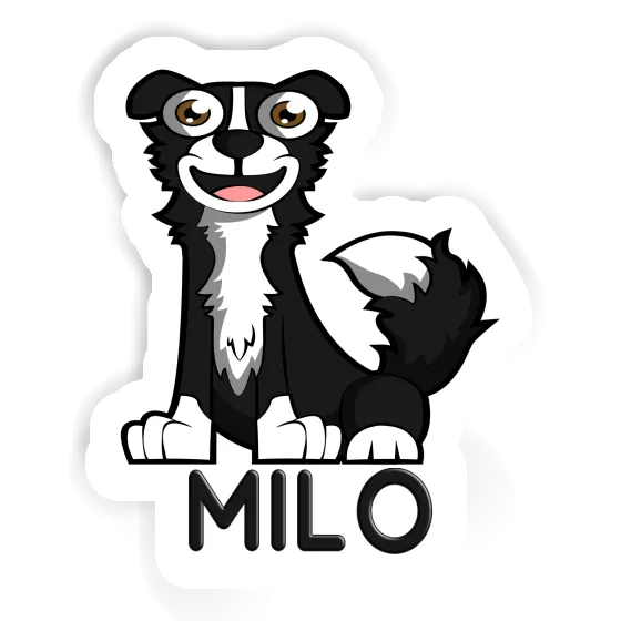 Milo Sticker Border Collie Laptop Image