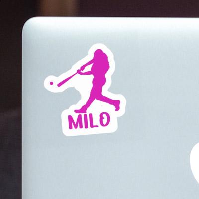 Sticker Baseballspieler Milo Laptop Image