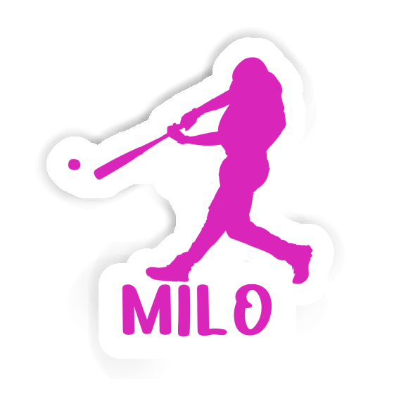 Sticker Milo Baseball Player Gift package Image