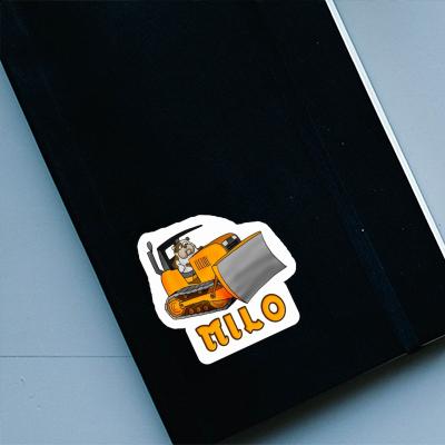 Autocollant Bulldozer Milo Notebook Image