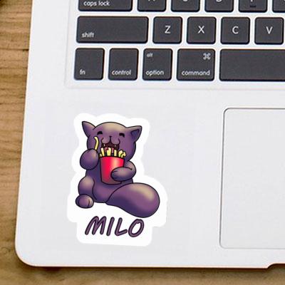 Autocollant Milo Chat-frites Notebook Image