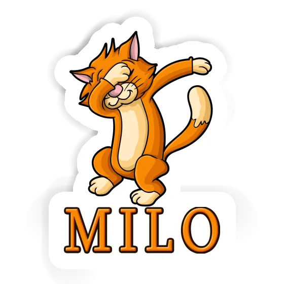 Sticker Milo Dabbing Cat Notebook Image