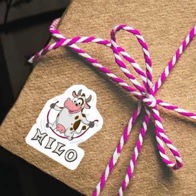 Milo Sticker Skipping Ropes Cow Laptop Image